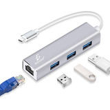 Adaptador Hub Usb Type C 3.1 Ethernet Rj45 Gigabit Wl32typec