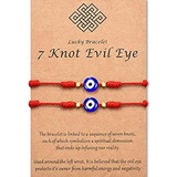 Viujuh Pulseras Con Dijes De Mal De Ojo De Kabbalah De 7 Nud