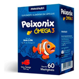 Peixonix Ômega 3 Mastigável 400mg 60 Cápsulas Sabor Cereja Maxinutri