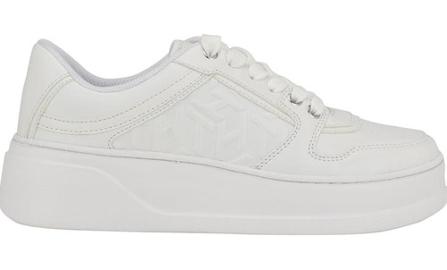 Tenis Tommy Glenny Blanco De Plataforma 100% Original