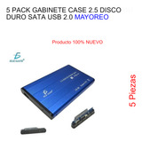 5 Pack Gabinete Case 2.5 Disco Duro Sata Usb 2.0