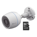 Ezviz Cámara H3c-plus-64 Bala Wifi 2mp Detección Humana Micrófono Integrado Con Micro Sd De 64gb Excelente Vision Cs-h3c Nocturna Ideal Para Uso Exterior
