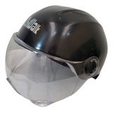 Casco Para Scooter Con Mica Transparente