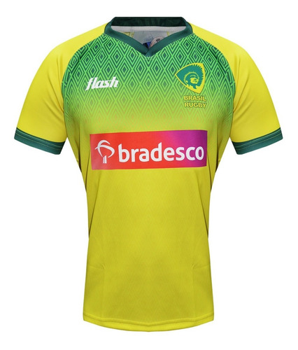 Camiseta Seleccion Brasil Rugby Flash Titular Original
