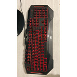 Teclado Gamer Iluminado Rojo