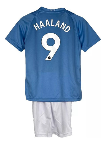 Kit Camiseta Y Short Haaland Niño Manchester City 9