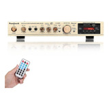 Amplificador De Audio De 5 Canales Con Bluetooth, Dorado