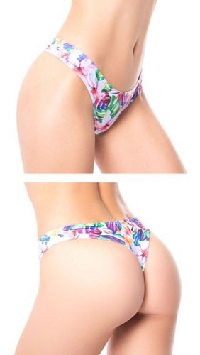 Tanga Colaless Malla Cocot Lycra Ancha Estampada Art.12595