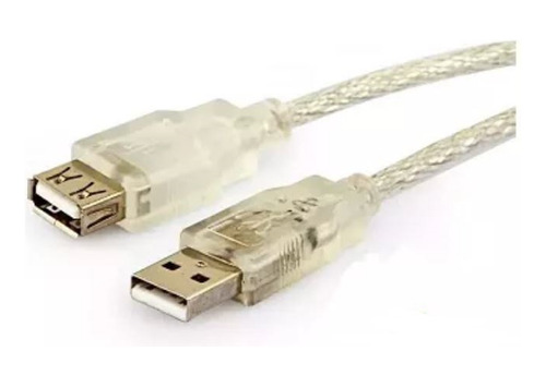 Cabo Usb 2.0 A Macho X Fêmea 5m Cristal - Extensão