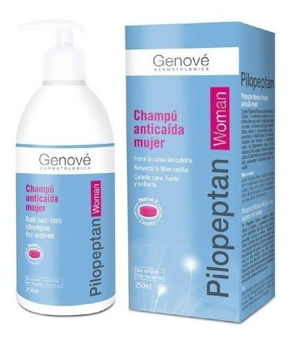 Genove Pilopeptan Shampoo Cabello Para Mujer Anticaida 250ml