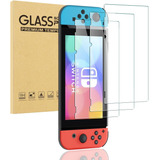 3pzas Mica Cristal Templado Nintendo Switch 2017 9h