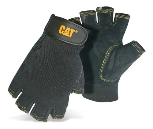 Cat012202m-cat-guantes Medio Dedo Piel De Cerdo-talla M/8/m