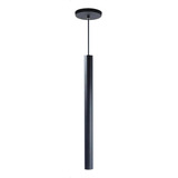 Lustre Pendente Para Cozinha Cilíndrico Preto Luminária Sala