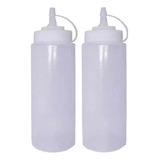 Pack 5 Botellas Dispensadora Mostacero Salsero Aderesos 1l