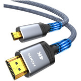 Cable Micro Hdmi A Hdmi Highwings, 18 Gbps, Nylon, 1.83mt