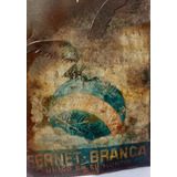 Antiguo Y Original Cartel De Fernet Branca Letras Relieve 