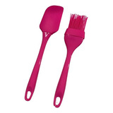 Set X2 Espatula + Pincel Silicona Cocina Repostería