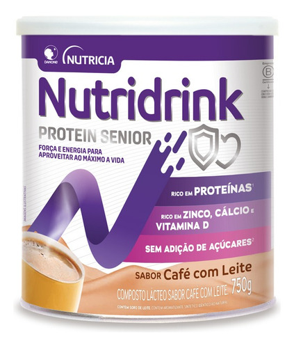 Suplemento Protein Senior Café Com Leite 750g Nutridrink