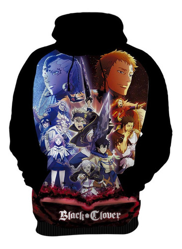 Blusa De Frio Personalizada Anime Black Clover Hd 06