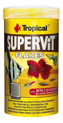 Tropical Supervit Flakes 100gr Comida Hojuelas Peces Acuario