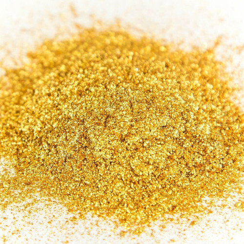 Mica Glitter Gold X 10 Grs Grado Cosmético X 3 Unidades