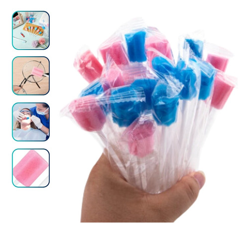 Cotonete Descartável Limpeza Oral Higiene Bucal 10 Unidades