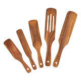 Juego De Espátulas De Madera, Juego De Utensilios De Cocina,