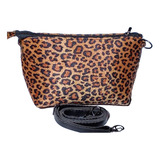 Necessaire Chique Bolsa De Ombro Animal Print 