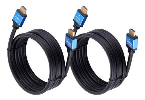 Pack 2 Cables Hdmi 4k Uhd V 2.0 2160p 10 Metros Alta Rapidez