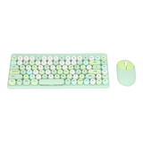 Juego De Teclado Y Ratón Usb Inalámbrico Cute Mix Color, 86