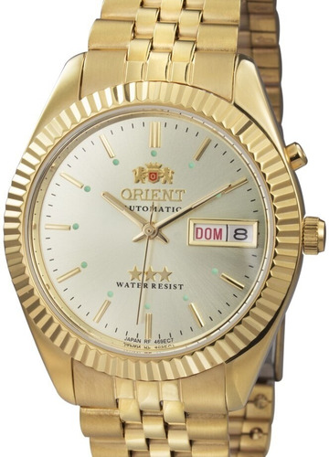 Relógio Orient Masculino Dourado Automatico 469ec7f B1kx