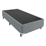 Base Para Cama Box Solteiro Palermo (28x88x188) Cinza