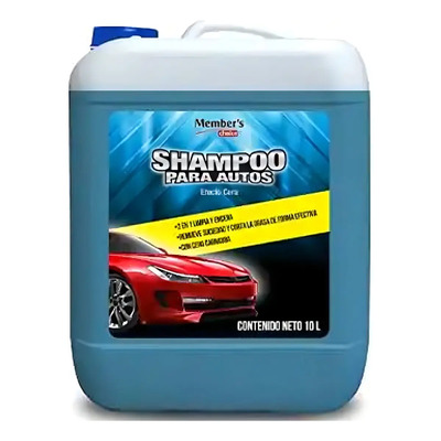 Shampoo Jabón Auto Efecto Cera 10L Members Limpiador Espumante | Envío gratis