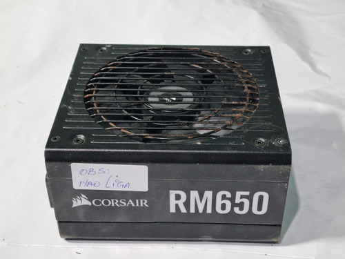 Fonte Corsair Rm650 Modular 80 Plus Gold Com Defeito S/cabos