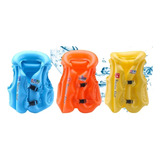 4 Chaleco Salvavidas Flotador Inflable Gde Niños 6-8 Años 