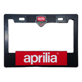 Portaplaca Para Moto Aprilia Rojo 22.5 X 16.3cm