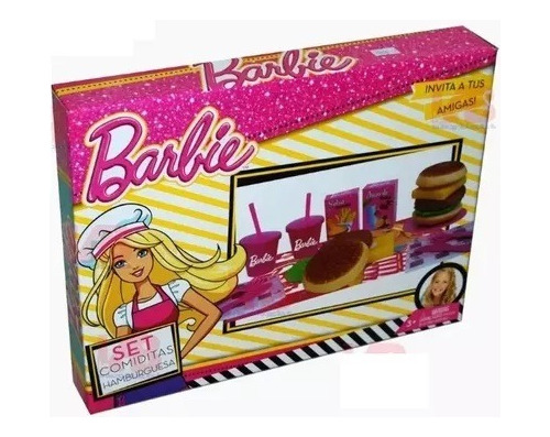 Set De Comiditas Barbie C/ Accesorios Hamburguesas - Yamanca