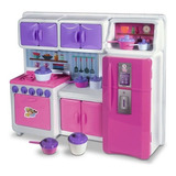 Brinquedo Cozinha Infantil Armarios Utensilios Geladeira