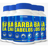 5x Barba & Cabelos Saudável Vitamina B6 500mg - 60 Cápsulas