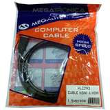 Cable Hdmi 1.5 Metros Reforzado 7mm V1.3 Dorado Oferta Hdful