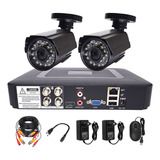 Set De Videovigilancia Dvr Cctv De 4 Canales Y Cámaras Analó