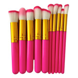 Set De 10 Brochas De Maquillaje Kabuki Pinceles