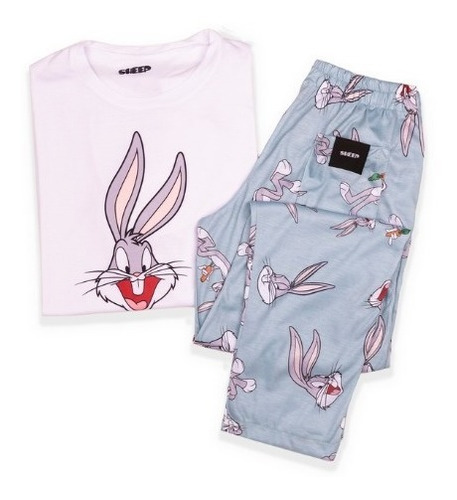 Pantalon Solo Pijama Largo Unisex Bugs Bunny Sheep Sh103