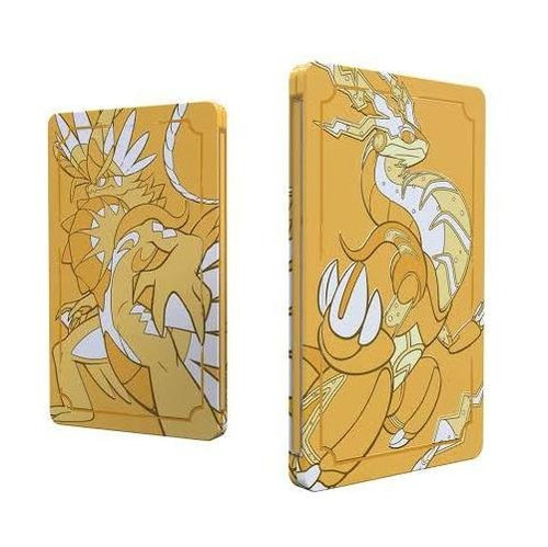 Pokemon Scarlet Violet Switch Golden Steelbook Original Novo