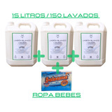 Jabón Blanco Líquido Ropa Bebes 15l + Jabon Seiseme