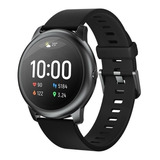 Smartwatch Haylou Solar 1.28  Caixa 45.3mm De  Pc E Abs, Pulseira  Preta De  Silicone Ls05