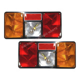 Juego Faros Universal Trasero Trailer Motorhome Camion 1900