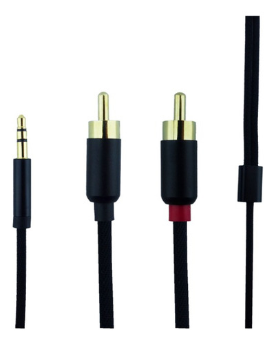 Cable 2x1 Plug A Rca 3.5mm A Rca Audio Alta Calidad