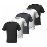 Kit 5 Camisetas Dryfit Premium Manga Curta Com 10% Elastano