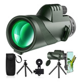 Telescopio Monocular Hd 80x100 Hd, Zoom De Largo Alcance Con